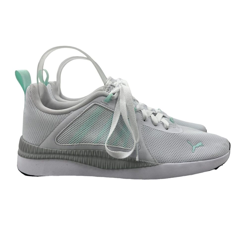 Puma Running Shoes Womens 8.5 White Next Cage Lace Up Athletic Lifestyle 368892
